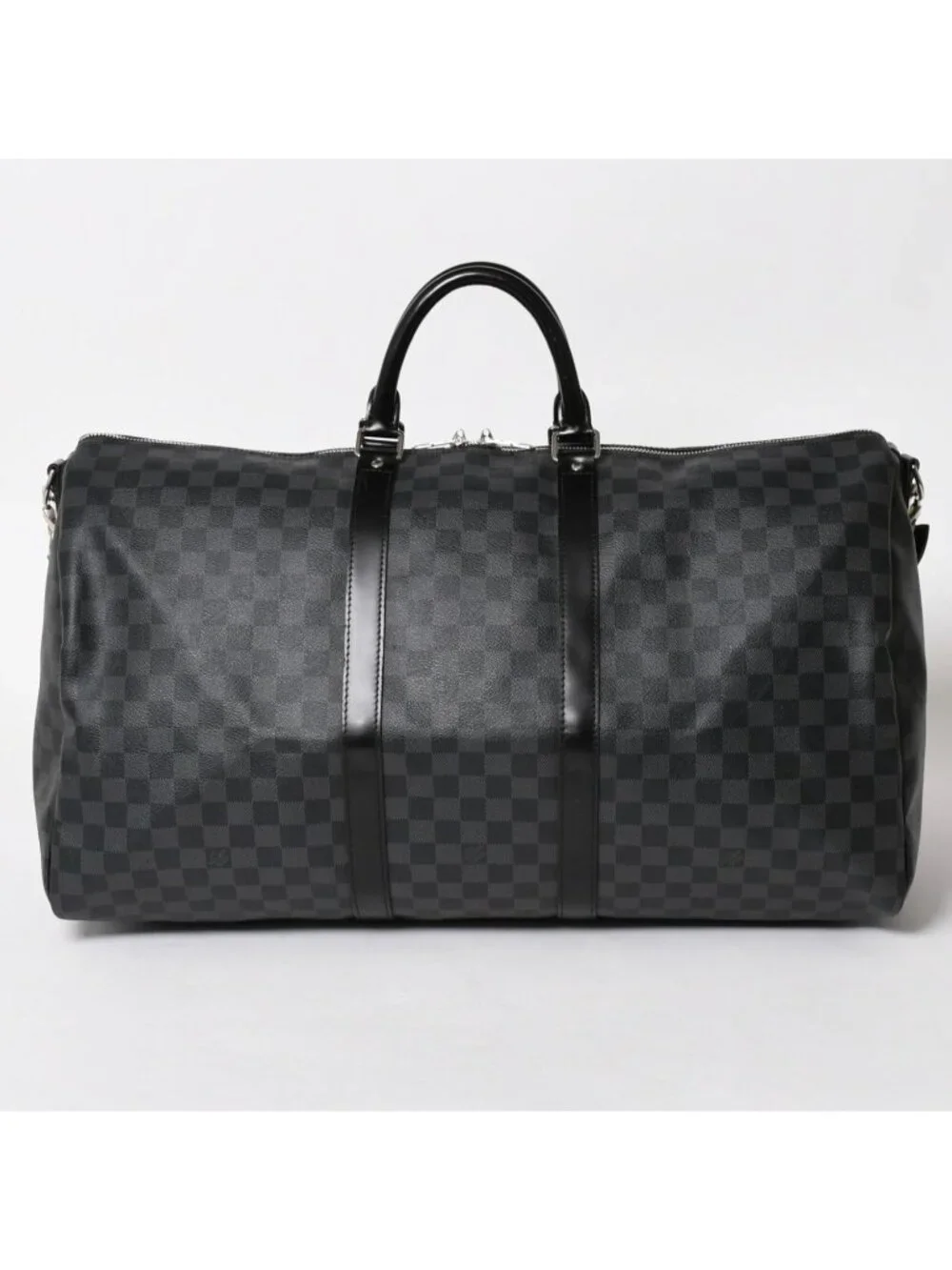 Louis Vuitton Keepall Bandouliere 55 Boston Bag Damier Graphite Black